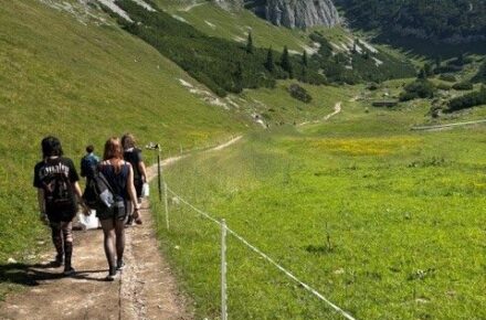 Bergausflug für Jugendliche des Rehazentrums Wiesing